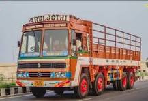 Goods transport lorry for grain and agricultural cargo