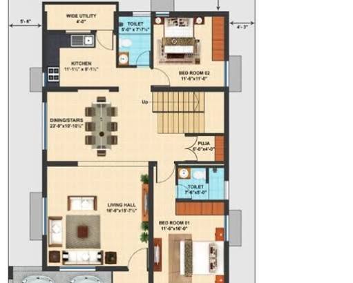 Vaasthu planned family home completed